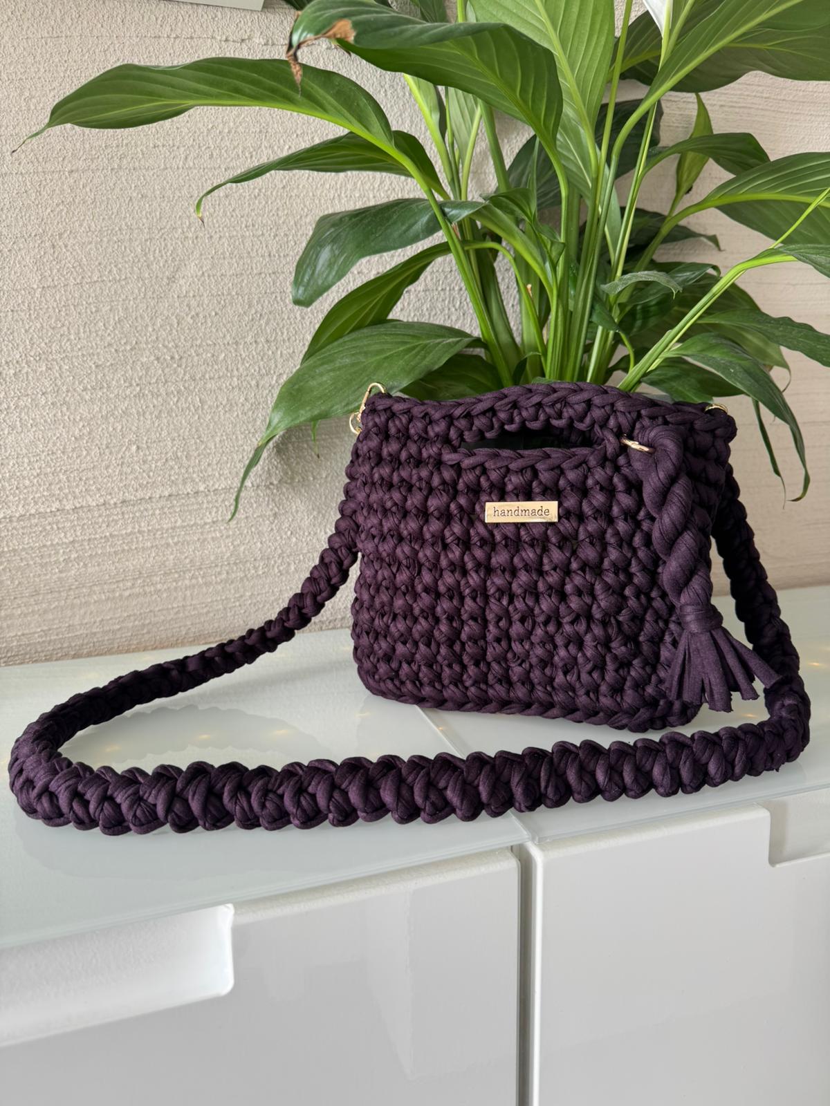 Tasche Aubergine