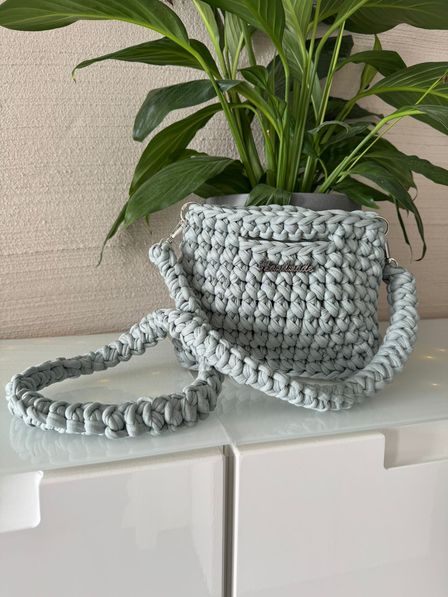 Tasche Blaugrau