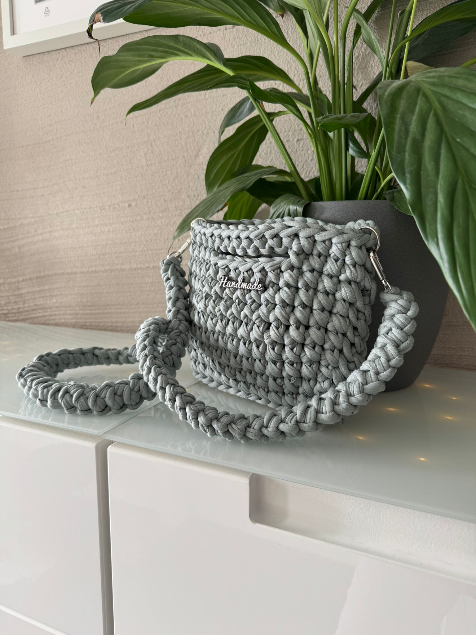 Tasche Blaugrau