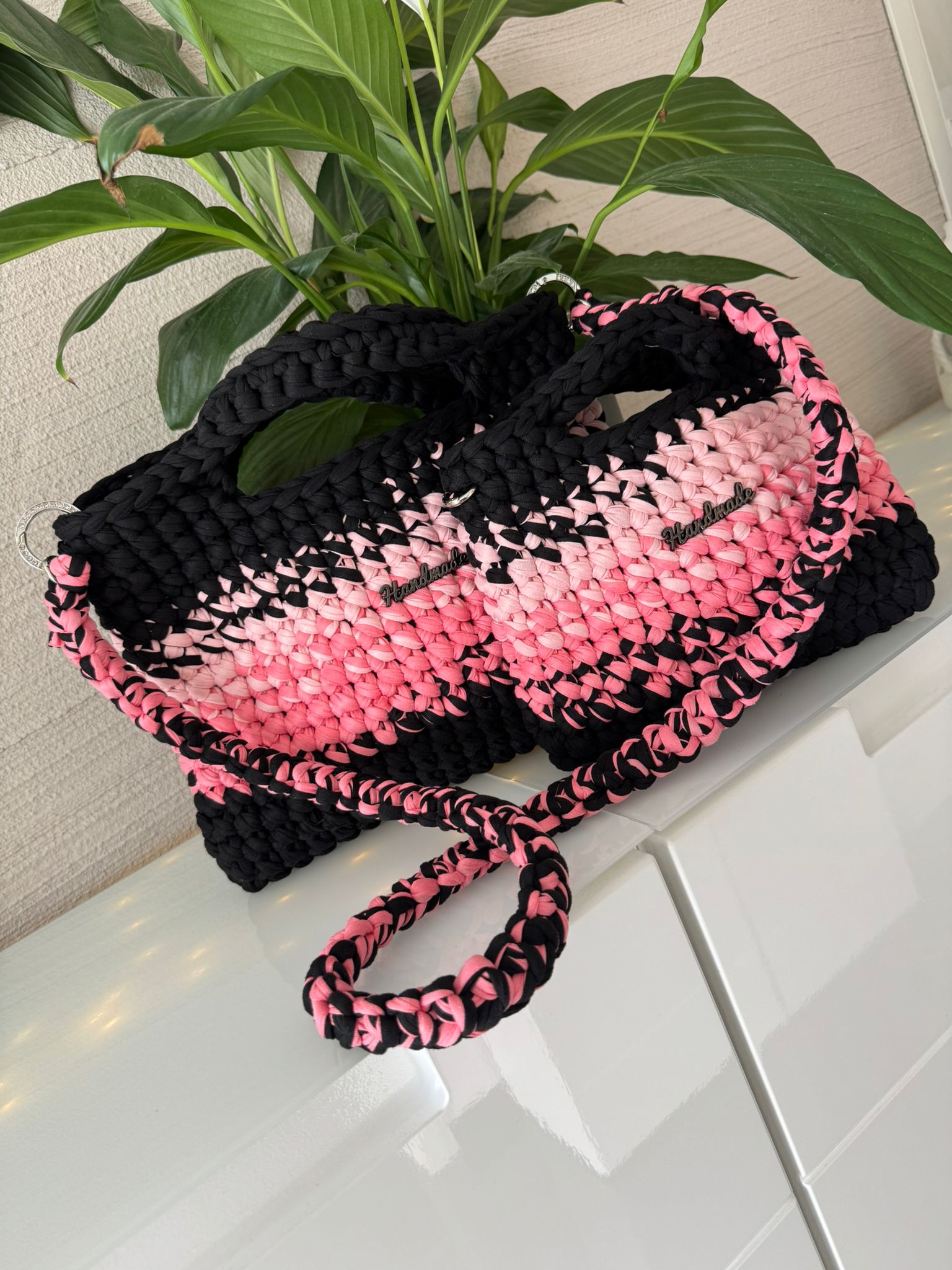 Set Schwarz Rosa 3 Teilig