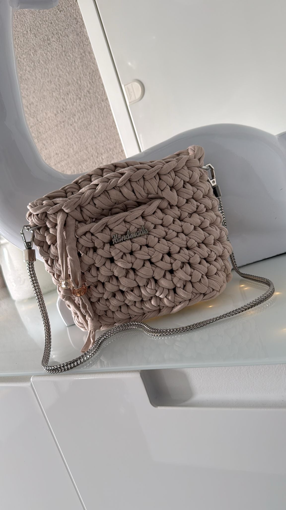 Tasche Creme klein