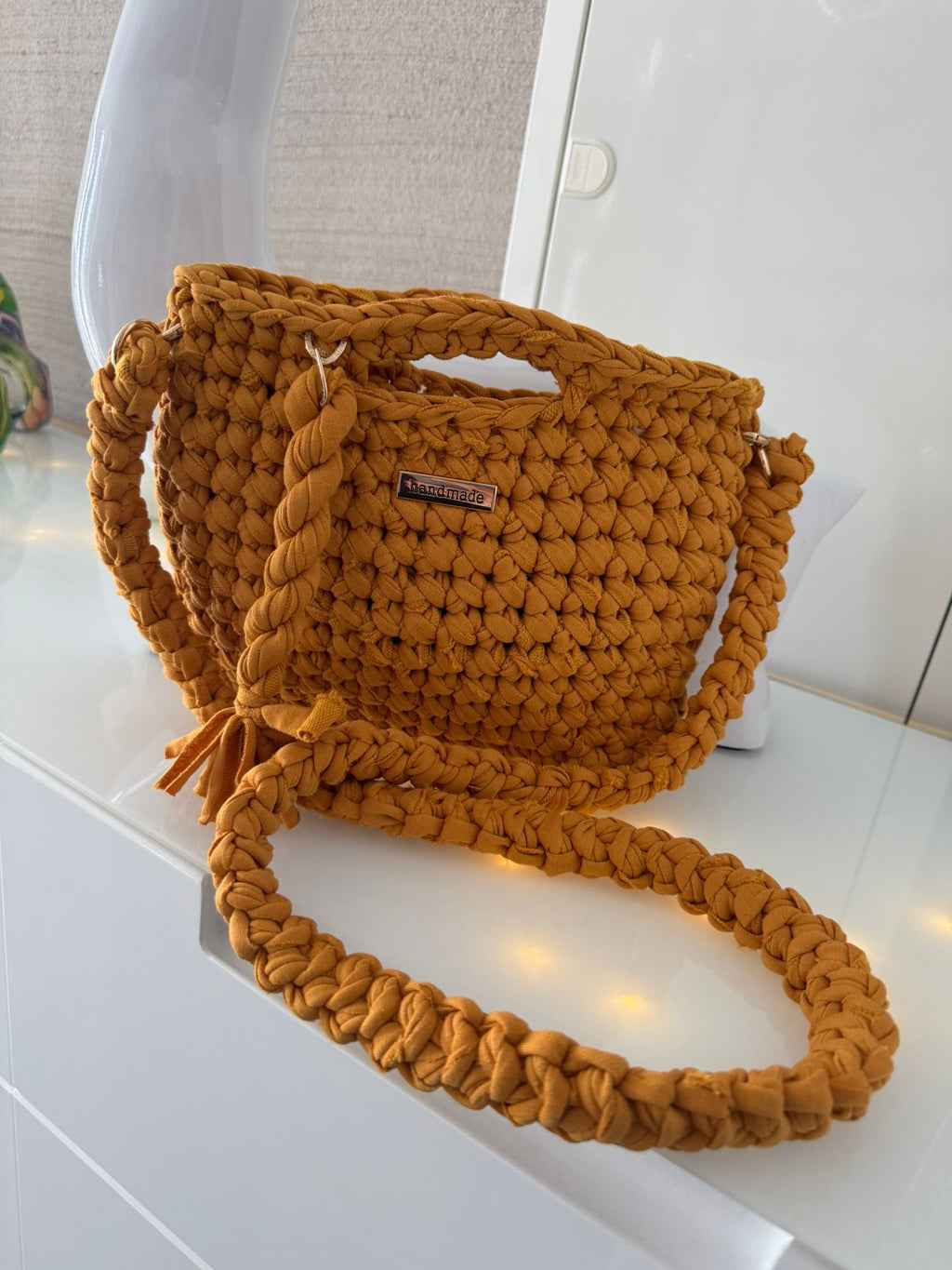Tasche Orange-Braun