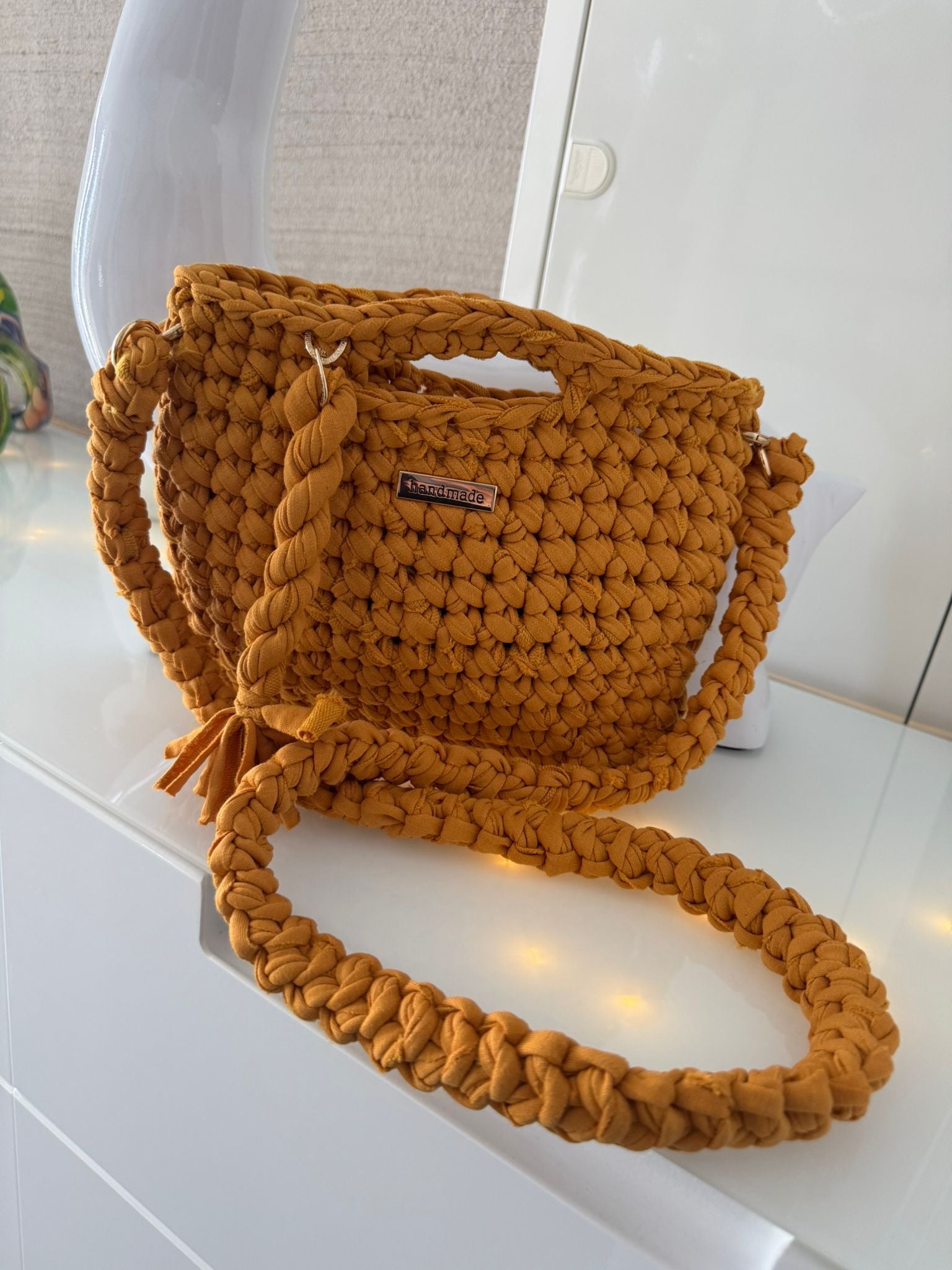 Tasche Orange-Braun