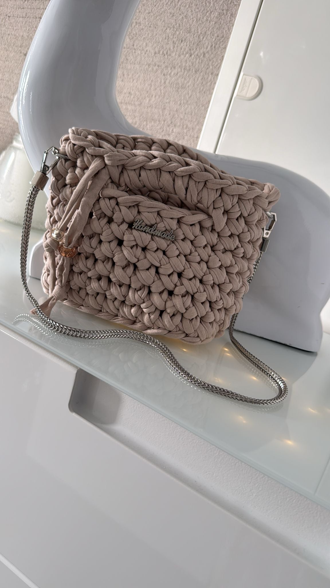 Tasche Creme klein