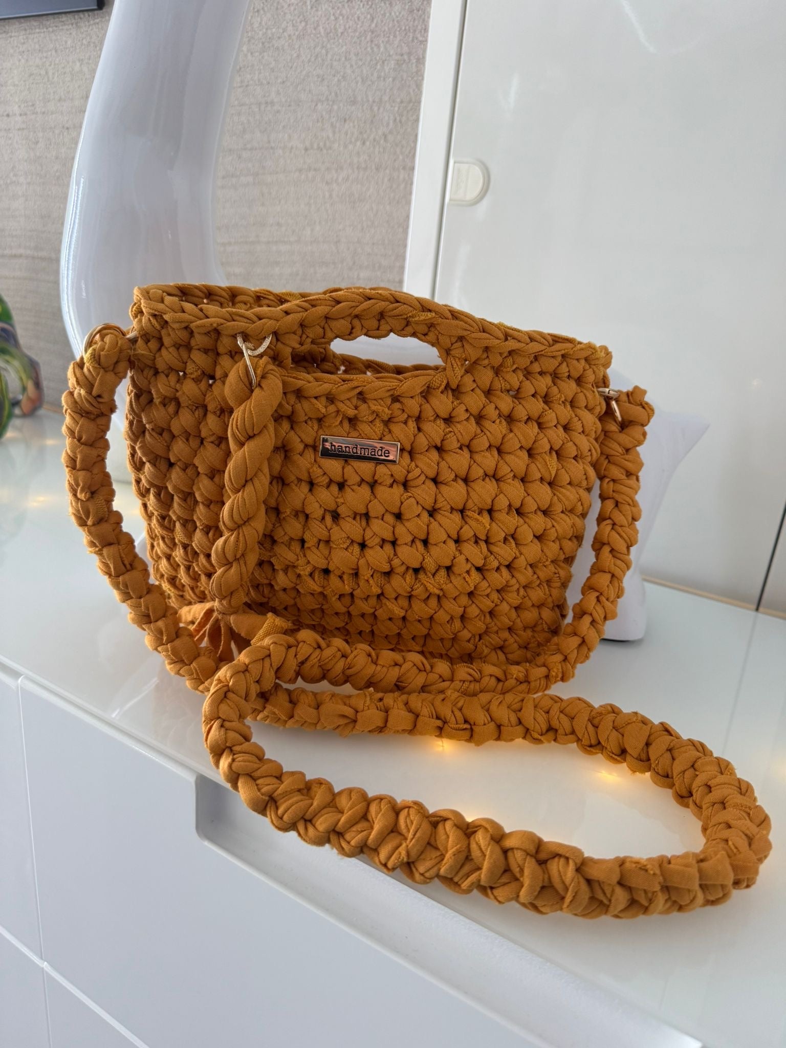 Tasche Orange-Braun