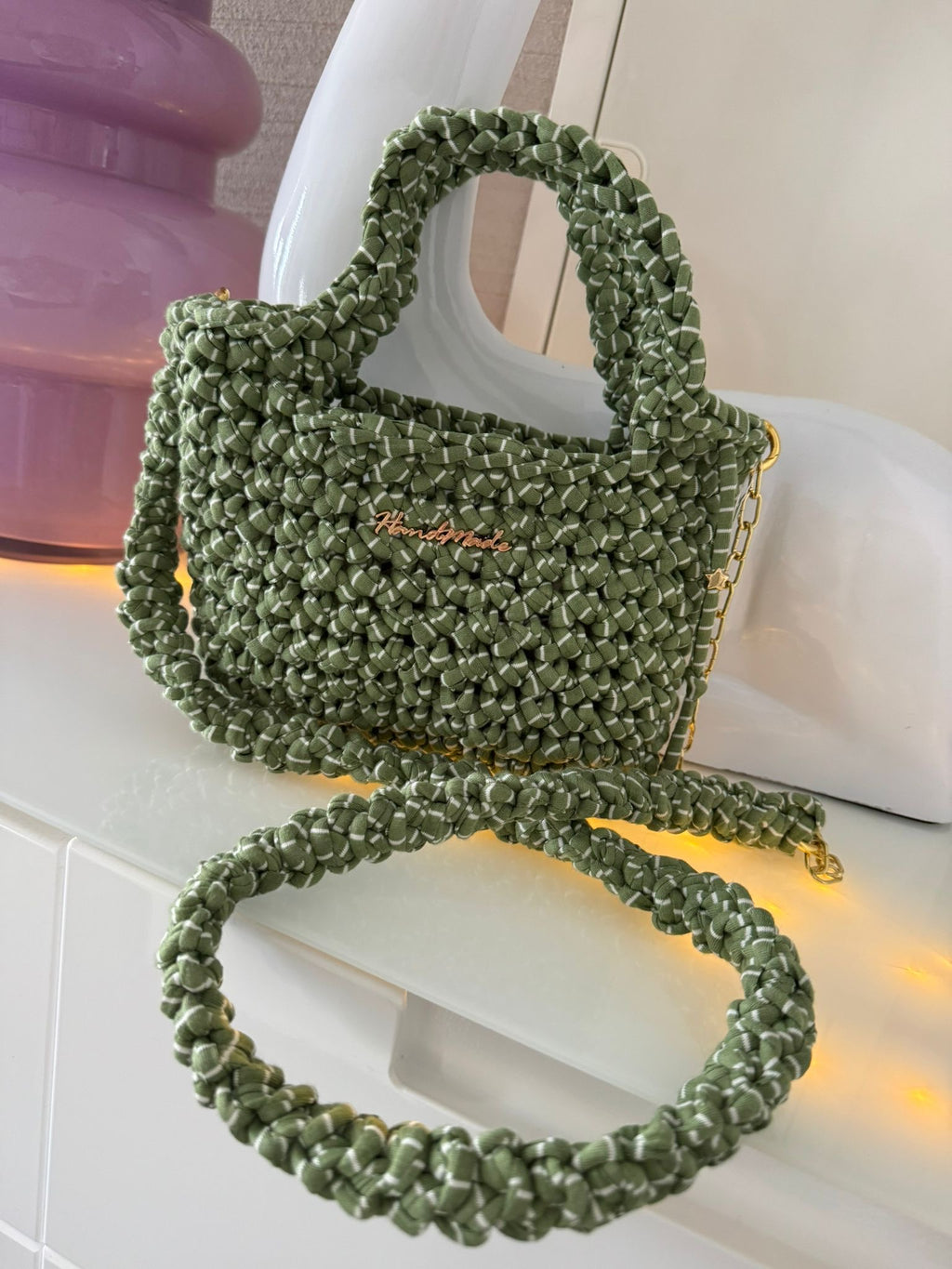 Tasche Grün-Weiß