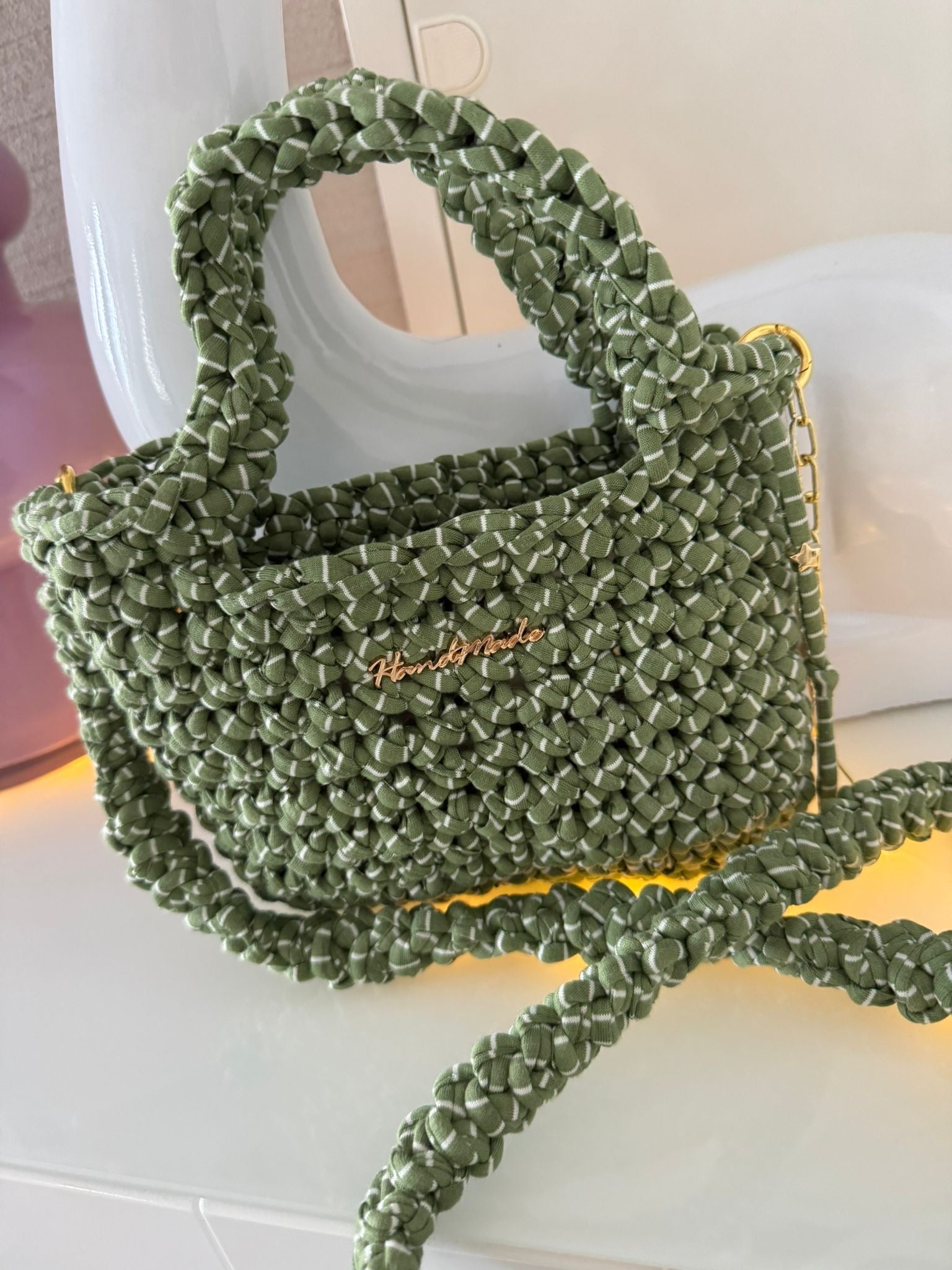 Tasche Grün-Weiß