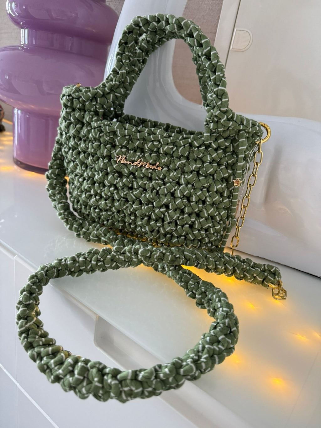 Tasche Grün-Weiß
