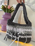 Tasche Grau-Weiß