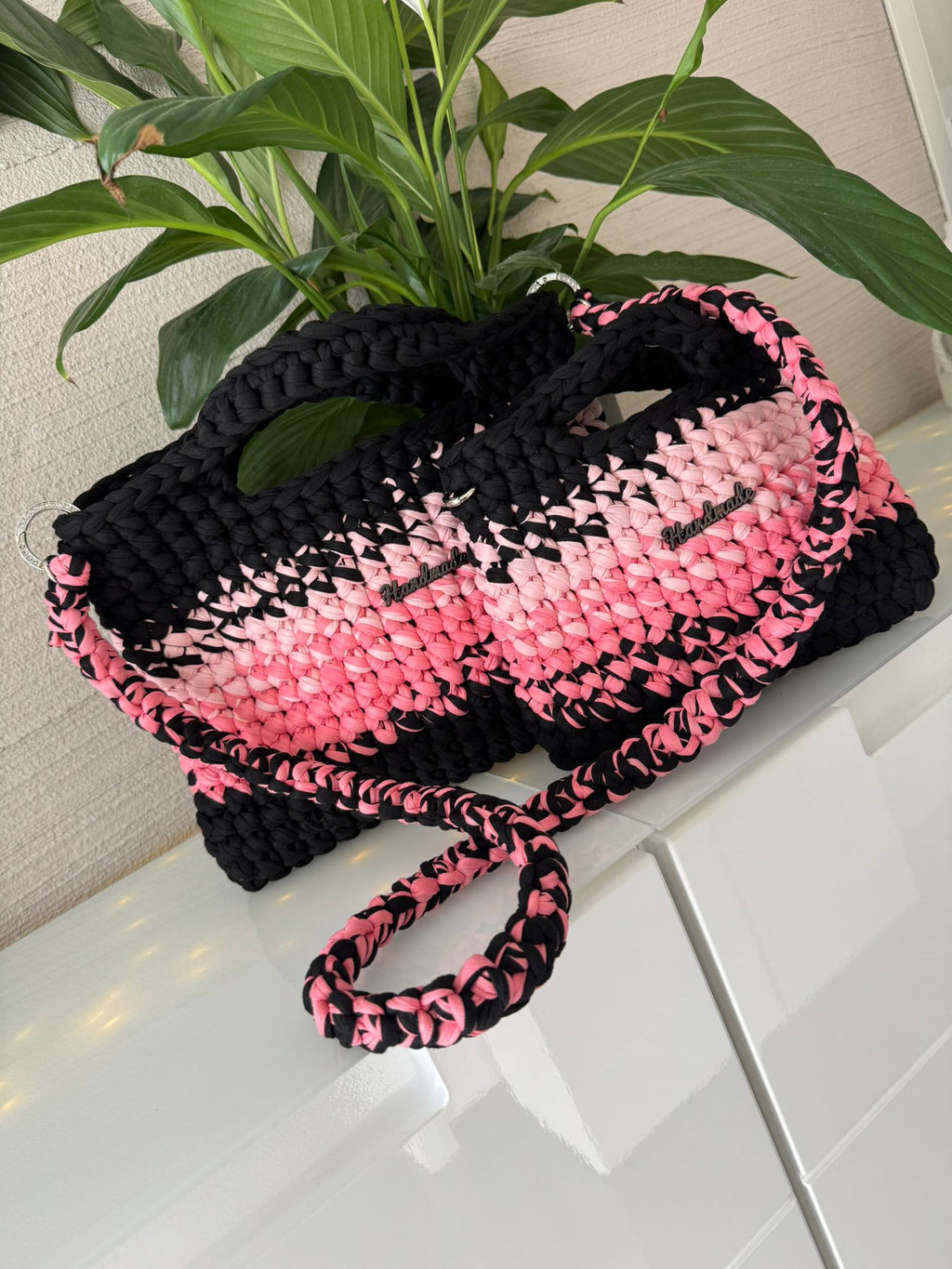 Set Schwarz Rosa 3 Teilig